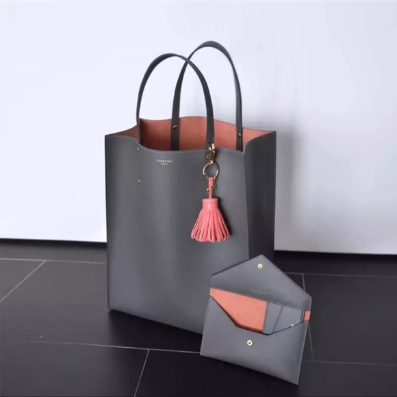 Brand new grey leather bag - Picture 9 of 10